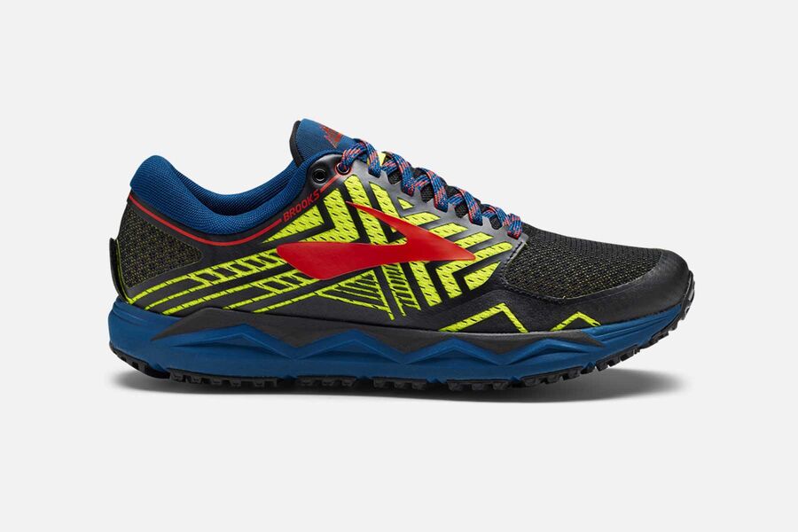 Zapatillas Trail Brooks Caldera 2 Hombre Negras/Azules Baratas EQMV58643